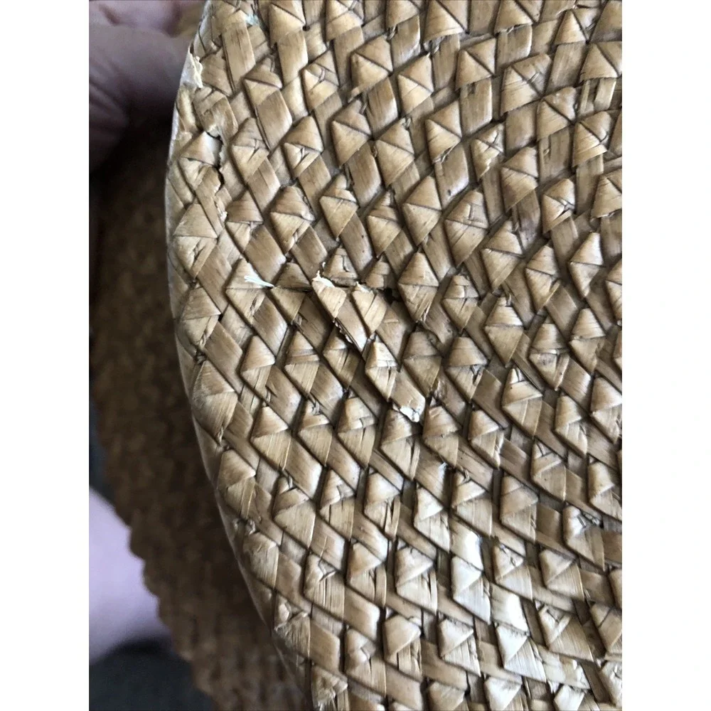 Vintage Knox Premier Fifth Ave NY Straw Hat  Ribbon Band Size 7 1/8 USA